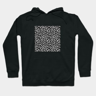Bamboo Forest - white on black Hoodie